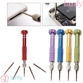 LANFY ชุดไขควงแม่เหล็ก ซ่อมนาฬิกา โทรศัพท์มือถือ แว่นกันแดด แบบแม่เหล็ก ขนาดมินิ 5 in 1 หลากสี อุปกรณ์เสริม