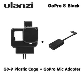 GoPro GoPro 8 Ulanzi G8-9 Plastic Gopro 8 Vlog Case Protective Housing + GoPro Mic Adapter