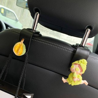 Car Hook Seat Rear Backrest Small Hook Creative Durian Girl Storage Storage Container for Cars Car Interior Supplies piH0