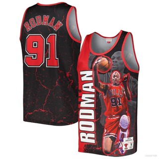 Sy3 เสื้อกีฬาบาสเก็ตบอล ลาย NBA Dennis Rodman Chicago Bulls สไตล์เรโทร พลัสไซซ์ สําหรับผู้ชาย และผู้หญิง YS3