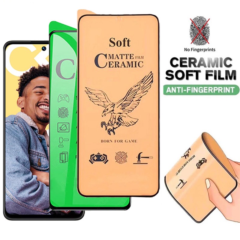 ฟิล์มเซรามิคใสผิวด้านแบบเต็มจอสําหรับ Realme GT 7 Pro C75 C61 C63 C67 C65 C55 C53 C51 C35 C33 C30s C30 C31 C25 C25s C25y C21 C21y C20 C17 C15 C12 C11 C3 4G 5G 2023 2024