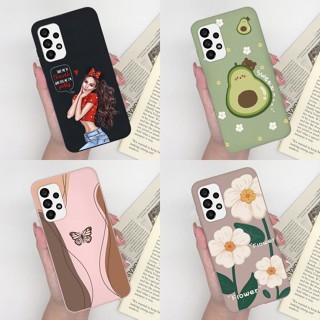 เคสโทรศัพท์มือถือ ซิลิโคนนิ่ม ผิวด้าน กันกระแทก ลายการ์ตูนอะโวคาโดน่ารัก สําหรับ Samsung Galaxy A52 5G A 52S 5G