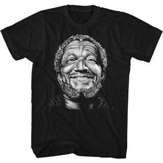 TOP CTT-shirt  A&amp;e เสื้อยืดแขนสั้นลําลอง พิมพ์ลาย Sanford &amp; Son Smile Fred แฟชั่นสําหรับผู้ชายS-5XL