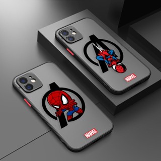 เคสโทรศัพท์มือถือ ผิวด้าน กันกระแทก ลายสไปเดอร์แมน อเวนเจอร์ สําหรับ iPhone 14 13 12 11 PLUS PRO MAX MINI 6 6S 7 8 PLUS X XS XR X MAX SX MAX SE2020 SE2022