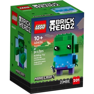 Brickheadz Minecraft ชุดตัวต่อเลโก้ซอมบี้ 40626 ของสะสมหายาก