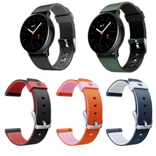 สายนาฬิกาข้อมือซิลิโคน 20 มม. สําหรับ Huawei GT3 PRO 43 มม. watch Band GT 3 42 มม. Samsung Galaxy watch4 40 44 42 watch active 2