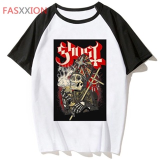 เสื้อยืด พิมพ์ลายอนิเมะ Ghost Band 2000s สไตล์ฮาราจูกุ สําหรับผู้หญิง