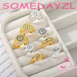 Somedayzl แหวนแฟชั่น รูปดอกไม้ สไตล์โกธิค เครื่องประดับ สําหรับของขวัญ