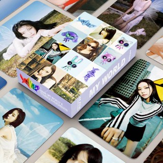 Jason โปสการ์ดรูปภาพ AESPA LOMO MY WORLD KARINA GISELLE WINTER NINGNING สําหรับเก็บสะสม 55 ชิ้น