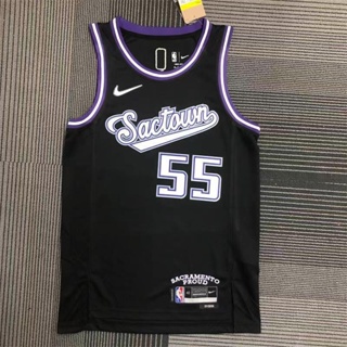 เสื้อกีฬาบาสเก็ตบอล NBA Sacramento Kings Jersey สไตล์คลาสสิก สําหรับผู้ชาย #เสื้อกีฬาแขนสั้น ลายทีมชาติสวิงแมน Jason Williams ประดับเพชร สีเงิน ครบรอบ 75 ปี 55 ปี 900744