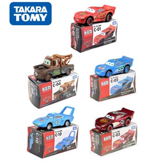 Takara Tomy Tomica Disney Pixar Cars C-01 Lightning McQueen C-10 King 1:50 โมเดลยานพาหนะโลหะ ของเล่นสําหรับเด็ก