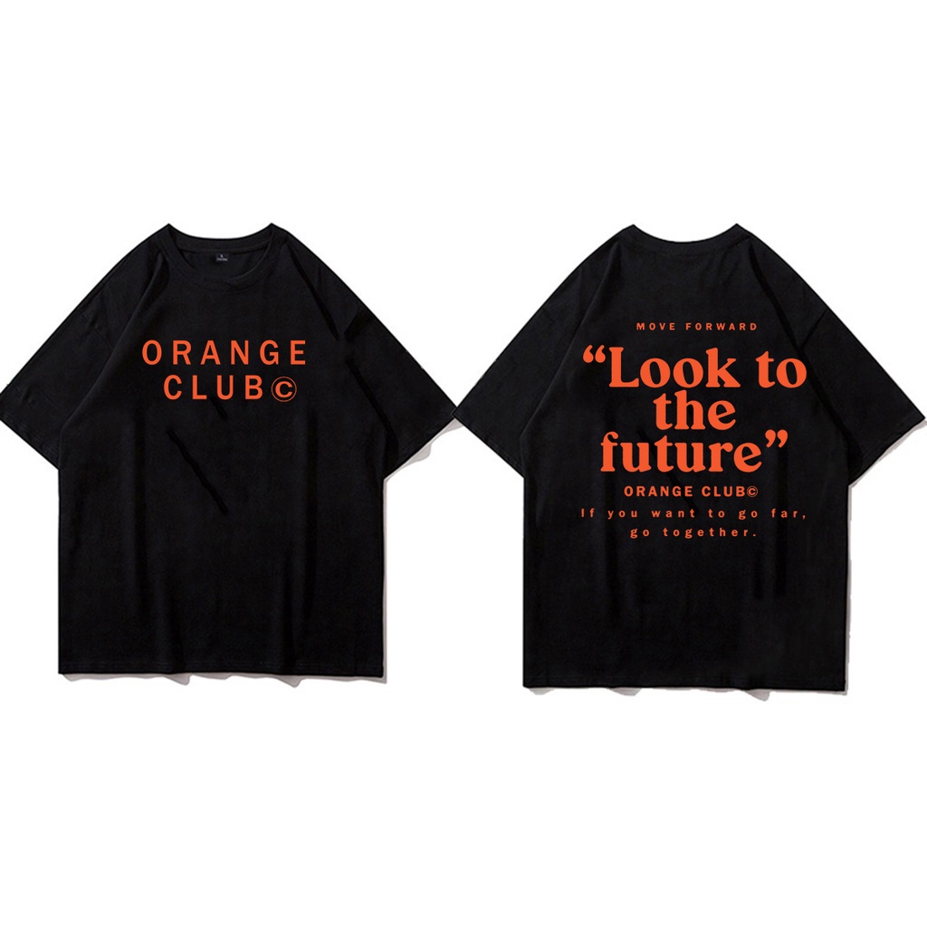 เสื้อยืด oversizeNEW เสื้อยืดก้าวไกล Orange clubS-5XL （S-5XL）