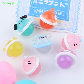 Monnygo ของตกแต่ง รูปการ์ตูน ขนาดเล็ก เรืองแสง DIY สําหรับเคสโทรศัพท์ 2 ชิ้น