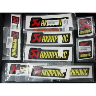 สติ๊กเกอร์แต่งรถ สติ๊กเกอร์ Akrapovic แท้ กันความร้อน ของแท้    100% สติ๊กเกอร์ติดท่อ กันร้อน สติ๊กเกอร์อลูมิเนียม