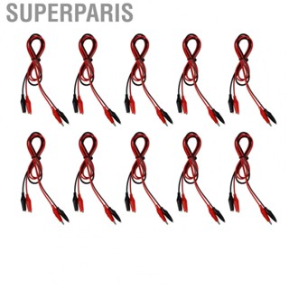 Superparis Alligator Clips Test Leads Dual Ended  Electrical Alligator  for Stores for Schools