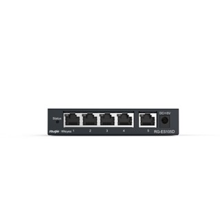 (RG-ES105D) Ruijie 5-Port unmanaged Switch 5 10/100base-t Ethernet RJ45 Ports