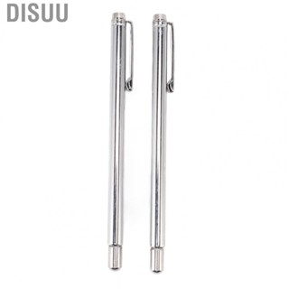 Disuu Telescopic Stick Rod  Multifunctional 2PCS Stainless Steel Test Rod Portable with Pen  for Picking Metal Parts