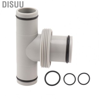 Disuu Pool Hose Adapter  Rubber Ring Plastic Material Multi Function 1.5in To 1.25in  Leakage Replacement Hose Adapter  for Swimming Pool Cleaning