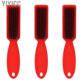 Yiyicc Beard Grooming Brush  Beard Brush Multifunctional Comfortable Grip Curved Handle 3pcs  for Hair Salon for Man