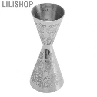 Lilishop Double Head Cocktail Jigger Integrated Bartending Measuring Cup Engraved GS