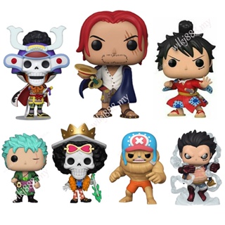 โมเดลฟิกเกอร์ Funko Pop One Piece 939 Shanks 99 Chopper 327 Zoro 921 Luffy สําหรับตกแต่งออฟฟิศ