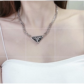 สร้อยคอโซ่ จี้โลโก้ตัวอักษร P Choker เหล็กไทเทเนียม กันน้ํา ไม่เป็นสนิม เครื่องประดับหรูหรา สําหรับผู้ชาย และผู้หญิง