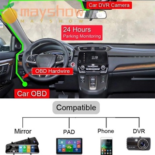 Mayshow สายชาร์จรถยนต์สากลยานพาหนะ DVR USB OBD Hardwire Kit