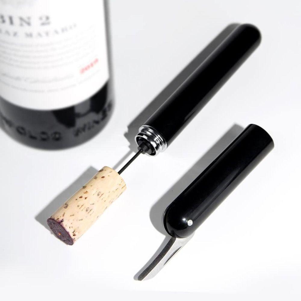 Summerr ไวน์ Corkscrew เครื่องมือห้องครัวอัพเกรด Air ความดันปั๊มตัดฟอยล์สแตนเลสสตีล Pin Finger Ring Openers กระเป๋าที่เปิดขวด - รูปที่ 2