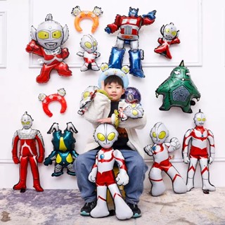 ลูกโป่งฟอยล์ฮีเลียม ลายการ์ตูน Taylor Ultraman ขนาด 78x45 ซม. 18 นิ้ว สําหรับตกแต่งปาร์ตี้วันเกิดเด็ก