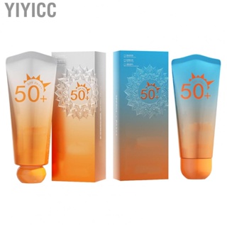 Yiyicc Sunblocking   Sunscreen Moisturizer Skin Friendly Prevent Tanning Prevent Aging Nourish Lightweight SPF 50  for Men for Outdoor