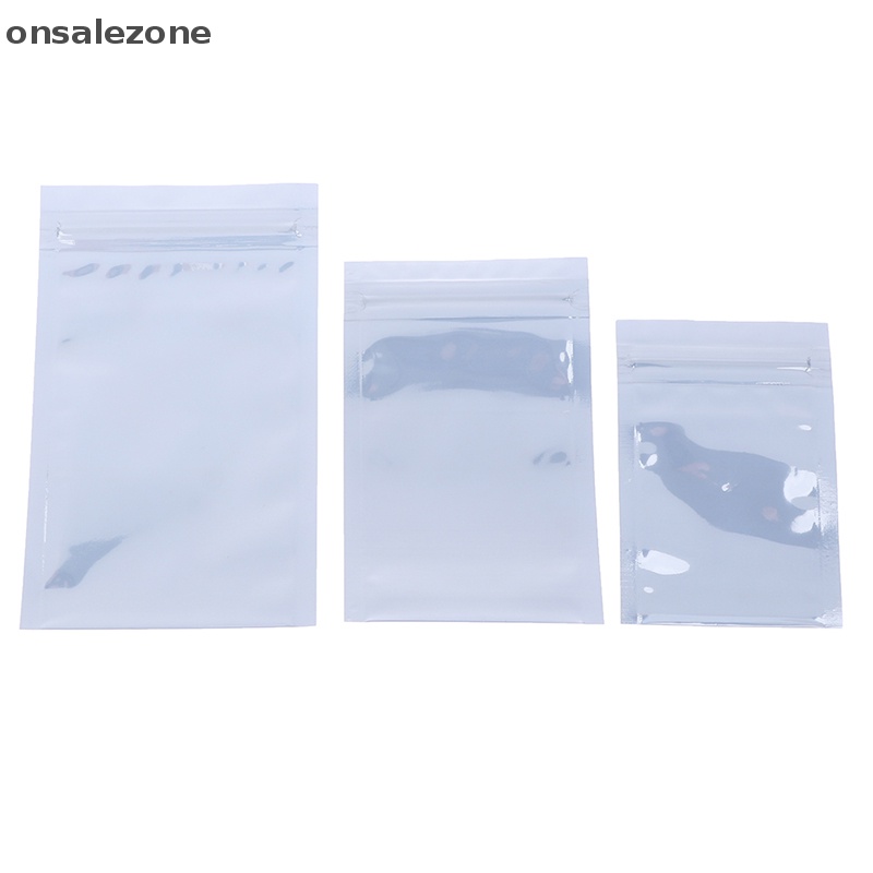 OZTH 100 ชิ้น Antistatic Storage Bag กระเป๋า Resealable สําหรับแพคเกจ Vary
