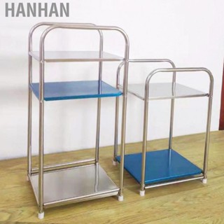 Hanhan Storage Shelf Stainless Steel Heavy Duty Rack Side Shelving Table End Shelving Holder for Bathroom Bedroom Baseroom