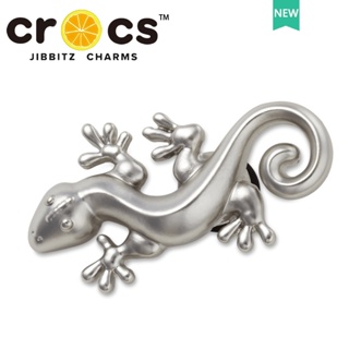 Jibbitz Crocs charms หัวเข็มขัดโลหะ สีเงิน เครื่องประดับ สําหรับรองเท้า Crocs 2023 DIY