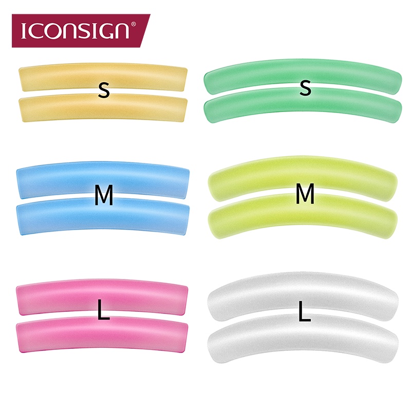Iconsign แผ่นสติกเกอร์ซิลิโคน หลากสีสัน สําหรับติดขนตาปลอม