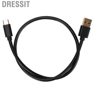 Dressit USB3.1 Data Cable  Fast Charging PVC Type A Male To USB 3.0 Type C Male Cable Black Plug and Play  for Mobile Phone for