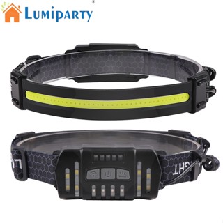 Lumiparty Xpg Cob Led ไฟฉายสวมศีรษะ ซูมได้ ชาร์จ Usb พร้อมฟังก์ชั่นความจํา สําหรับกลางแจ้ง