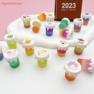 [Ageofdream] ใหม่ ขวดแยมน้ําผึ้งเรืองแสง ขนาดเล็ก สําหรับบ้านตุ๊กตา 10 ชิ้น