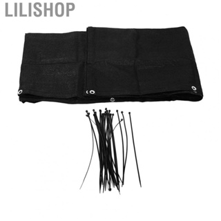 Lilishop 3x0.9m/9.84x2.95ft Black Balcony Screen Cover Garden Household