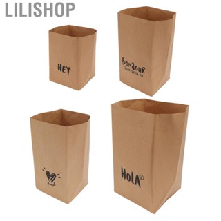 Lilishop Paper Storage Bag  Home Decor Kraft Bag Washable Pretty Design  for Room