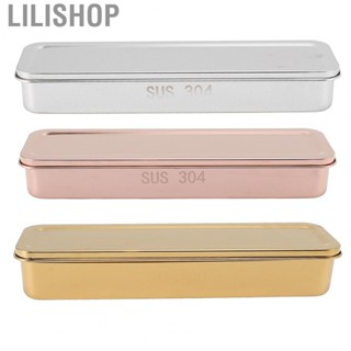 Lilishop Kitchen Chopstick Storage Box  Intelligent Drainage Stainless Steel  Grade Cutlery Tray  for Restaurants