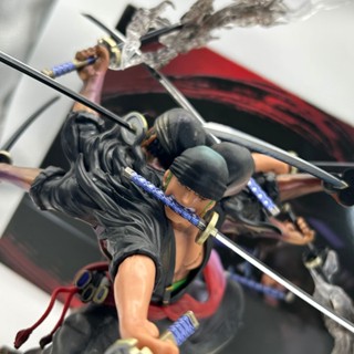 โมเดลฟิกเกอร์ One Piece pop max Zoro Asura Nine Knife Flow Three-Headed Six-Arm ของเล่นสําหรับเด็ก