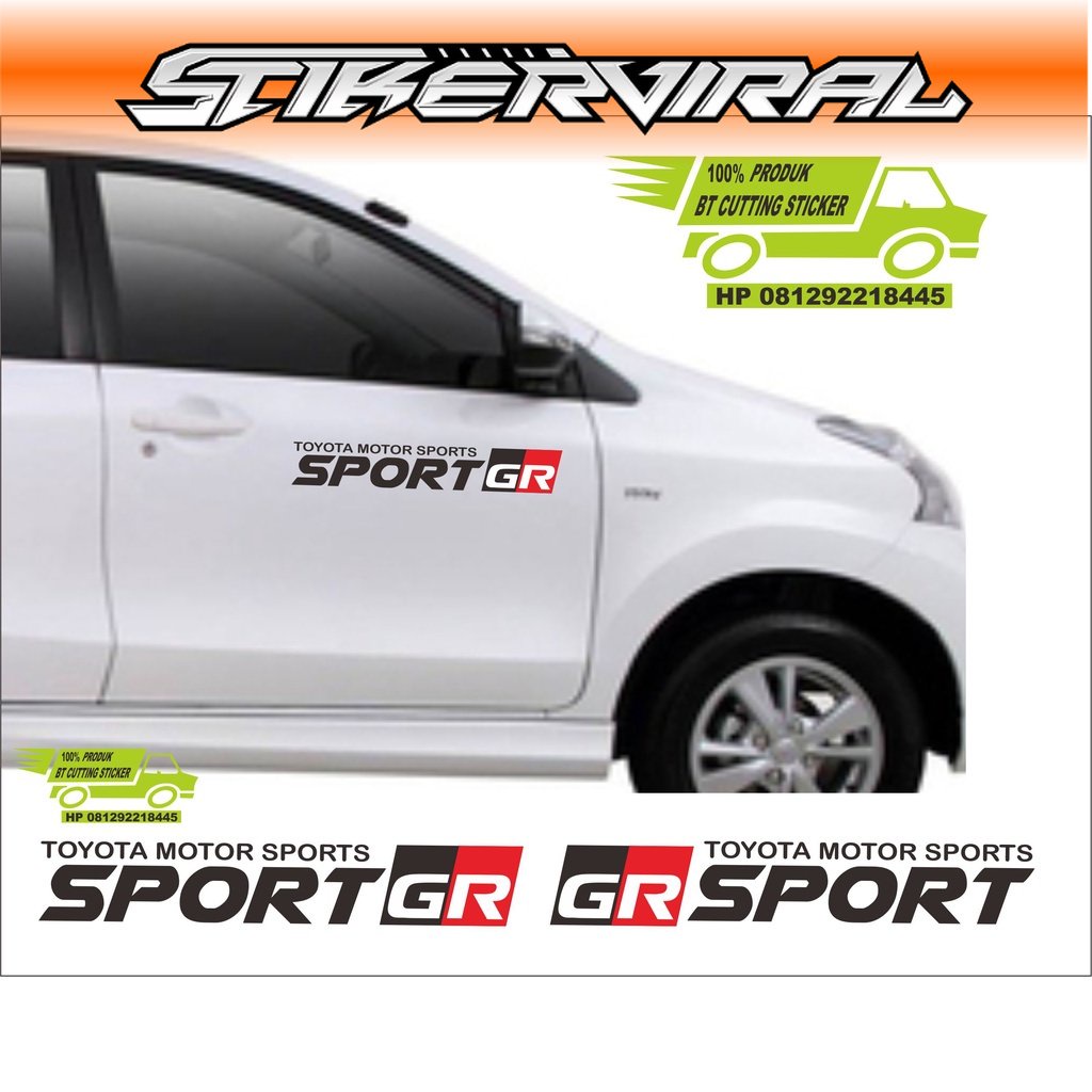 สติ๊กเกอร์ติดรถโตโยต้า, สติ๊กเกอร์ติดรถ Toyota, สติ๊กเกอร์ GR SPORT TOYOTA, สติ๊กเกอร์ติดรถ avanza v