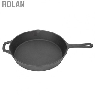 Rolan Cast Iron Skillet Wide Application  Heating Oven Safe Skillet for Bake for Serving for Cooking