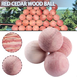 New 30pcs Red Cedar Wooden Balls Wardrobes Cabinets Insect Repellent Mothproof