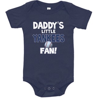 Nanycrafts ทารก &amp;#39พ่อ &amp;#39;s Little Yankees ชุดบอดี้สูท แฟนคลับ เด็กเล็ก 9FID