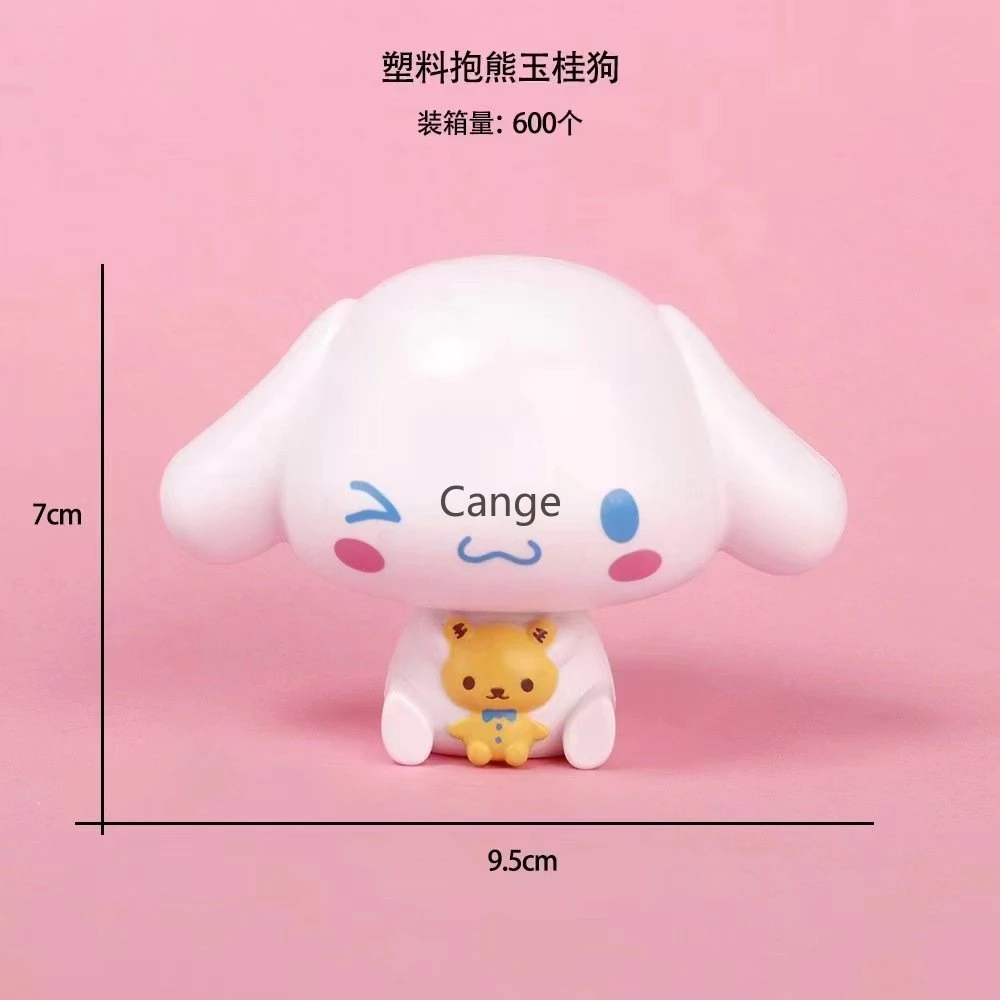 Kuromi Cinnamoroll Pachacco รุ่น Q ตุ๊กตาหัวใหญ่อะนิเมะการ์ตูนเค้กวันเกิดตกแต่งของขวัญของเล่นเด็ก thumbnail 3