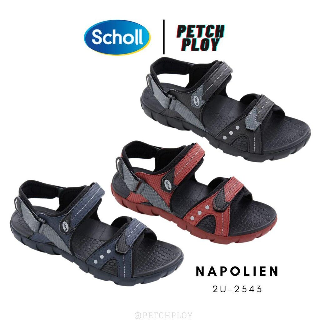 รุ่นขายดี!! (2U-2543) Scholl รองเท้าสกอลล์ ของเแท้ แบบรัดส้น รุ่น Napolien รหัส 2U-2543 ใส่ได้ทั้งชายและหญิง