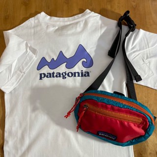 เสื้อยืดคอกลม แขนสั้น ผ้าฝ้าย พิมพ์ลาย Patagonia ระบายอากาศ เหมาะกับฤดูร้อน ใช้งานกลางแจ้ง