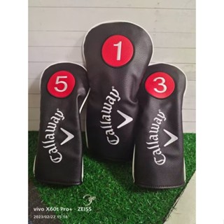 หมวกกอล์ฟ Callaway Callaway Pure สีดํา ฝาครอบไม้แฟร์เวย์ ป้องกันไม้ 1 ชิ้น