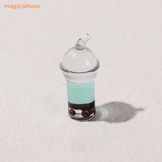 Magicalhour^^ โมเดลแก้วชานมไข่มุกจิ๋ว สําหรับตกแต่งบ้านตุ๊กตา 10 ชิ้น